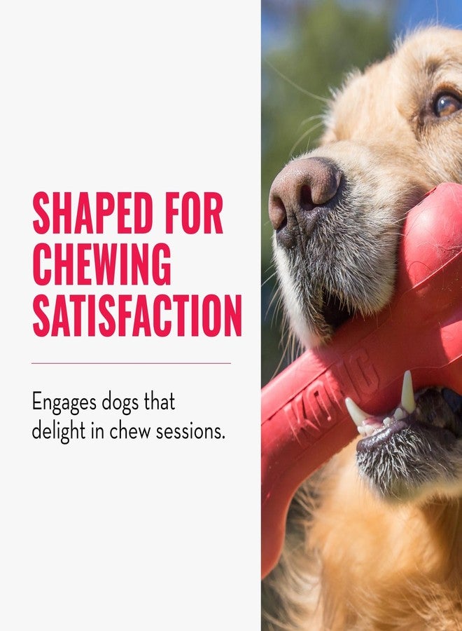 KONG Goodie Bone - Classic Durable Natural Rubber Dog Bone, Supports Mental Engagement - Treat Dispensing - Red - for Large Dogs - Image 3